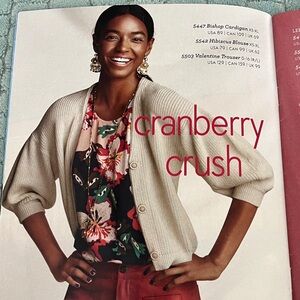 CAbi Cream Bishop Cardigan